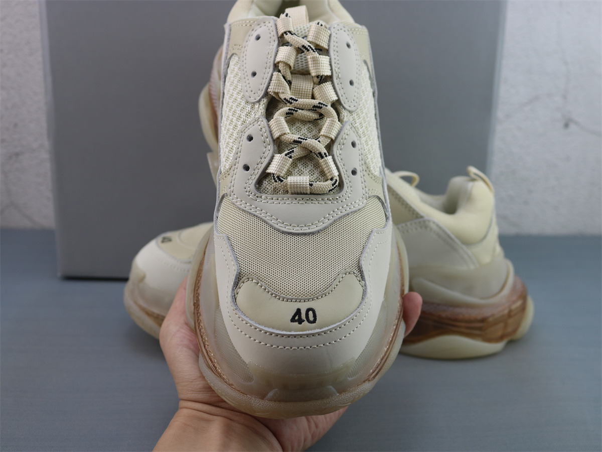 G5 Batch Balenciaga Triple S Clear Sole Sneaker In BEIGE 544351W2GA19710